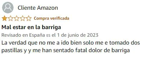 Ver peor valoración de TestoMax 2.0 de la marca Nutravita en Amazon