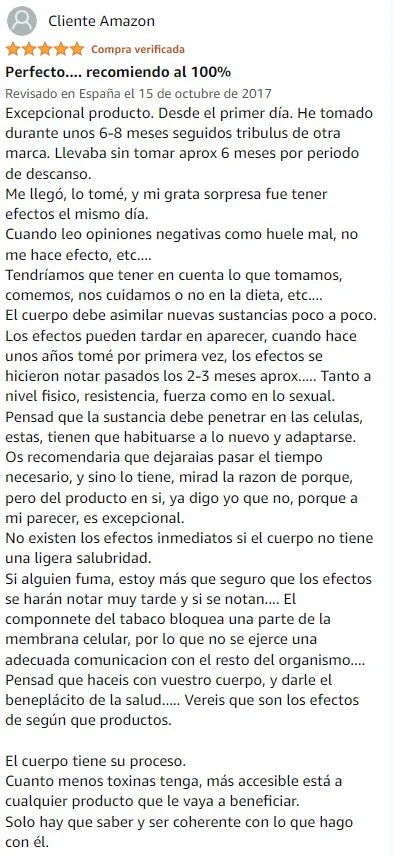 Ver mejor y más útil valoración de Tribulus Terrestris de la marca Vegavero en Amazon Ver mejor y más útil valoración de Tribulus Terrestris de la marca Vegavero en Amazon
