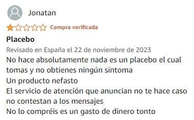 Ver peor valoración de Tribulus Terrestris de la marca Vegavero en Amazon