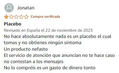 Ver peor valoración de Tribulus Terrestris de la marca Vegavero en Amazon Ver peor valoración de Tribulus Terrestris de la marca Vegavero en Amazon