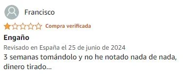 Ver peor valoración de Testogen de la marca Venice Nature en Amazon