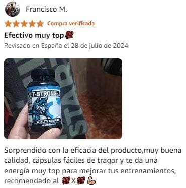 Ver mejor y más útil valoración de T-Strong 2.0 de la marca Vitastrong en Amazon